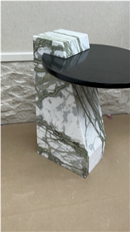 Green Jade Marble Side Table