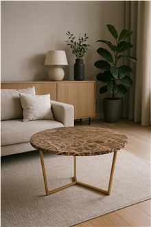 Emperador Dark Marble Cafe Table