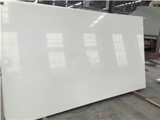 Pure White Quartz Engineered Stone Slabs
