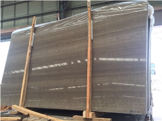 China Wooden Grey Striato Grigio Marble Big Slabs Tiles