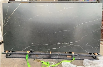 Black Marquina Large-Format Sintered Stone
