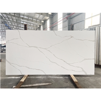 LQ-914 Calacatta Michelo Classic Quartz Slabs Vietnam