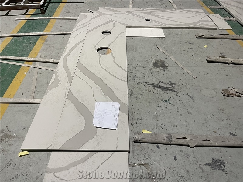 Calacatta Quartz Kitchen Worktops