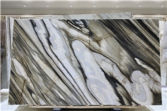 Italian Oyster Brown Marble Slabs