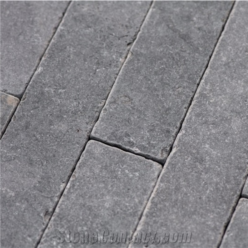 London Grey Limestone Brushed Tiles