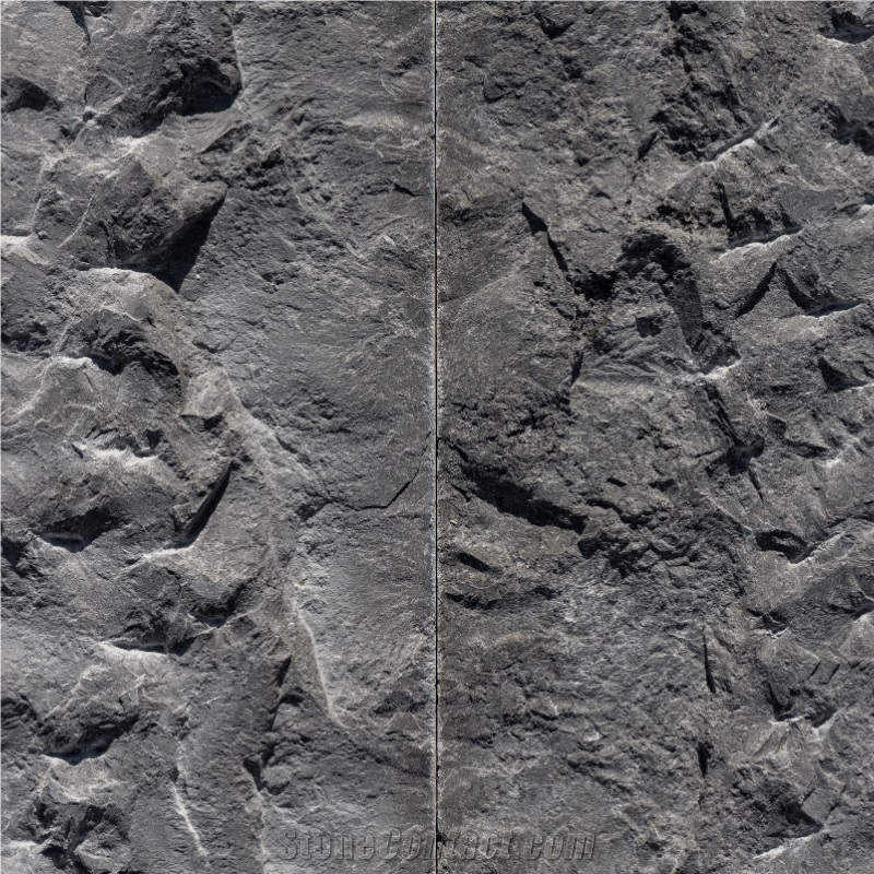 London Grey Limestone Rock Face Wall Tiles