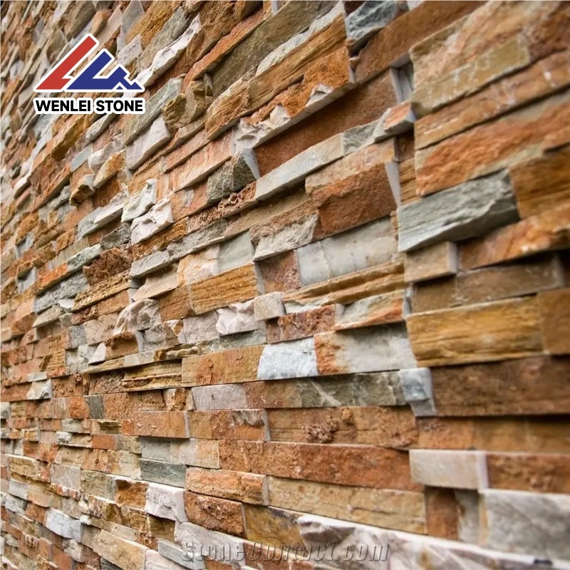 Wholesale Colorful Slate Wall Stacked Stone Veneer