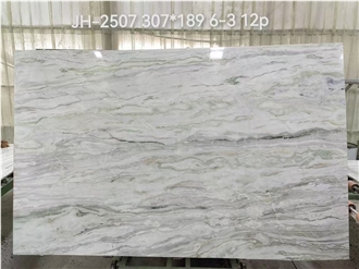 Dover White Marble Slab For Wall Customize Marble Tiles