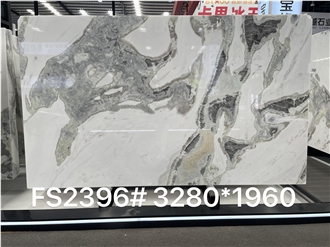 Dover White Natural Mable Stone Tiles Customized Flooring