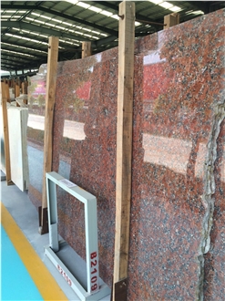 Santiago Red Granite Slabs