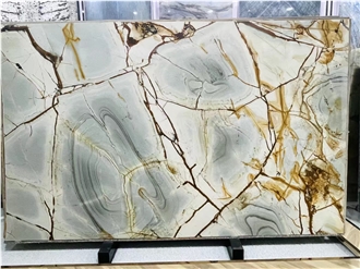 Blue Roma Quartzite Slabs For Kitchen Benchtop