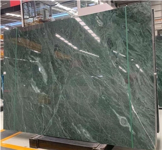 Big Flower Green Marble Slabs For Home Wall Decoration