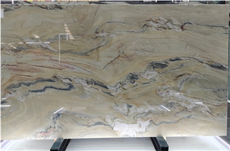 Calacatta Macaubas Quartzite Slabs For Interior Design