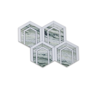 Modern Design Hexagonal Marble Mosaic Tiles For Wall Floor