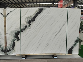 Panda White Marble Slabs For Floor,Background Slab