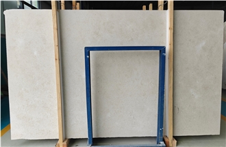 Portugal Beige Limestone Slabs For Kitchen Wall Decoration