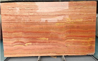 Red Travertine Slabs For Sountertops Flooring Decoration