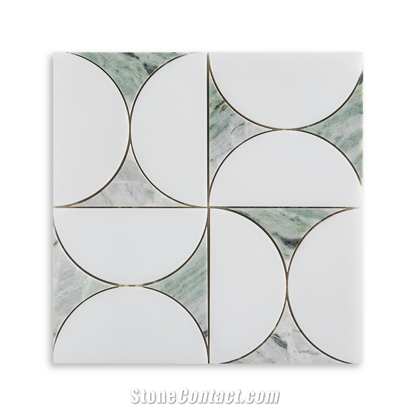 Square Marble Mosaic Tiles For Wall, Floor, Pool Decoration