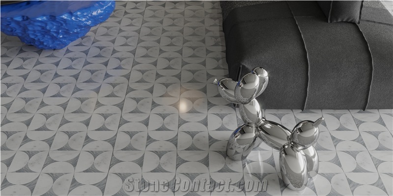 Square Marble Mosaic Tiles For Wall, Floor, Pool Decoration