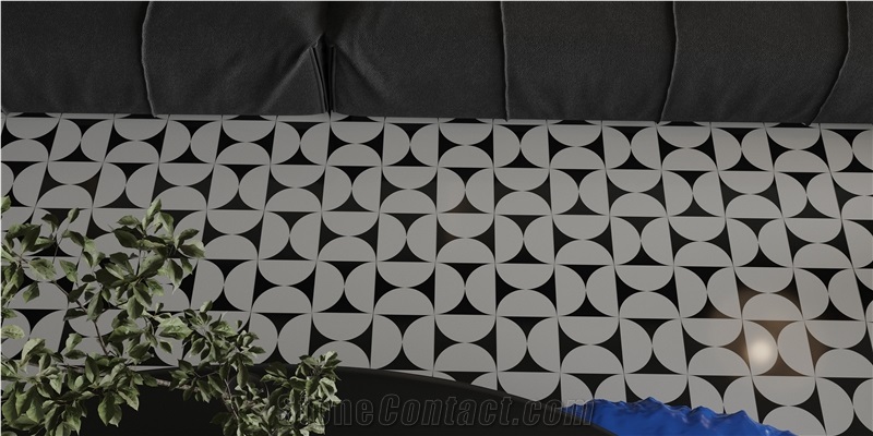 Square Marble Mosaic Tiles For Wall, Floor, Pool Decoration