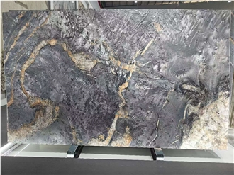 Versace Black Granite Slabs For Villa Indoor Wall Decoration