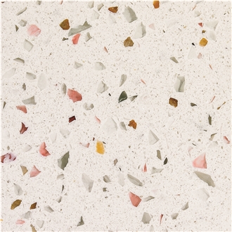 China Quartz Factory Multicolor Particle Quartz Slabs