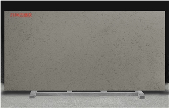 Pure Grey Quartz Slabs Hotel Apartment Wall Floor Tiles