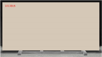 Semi White Quartz Wall For Hotel Building