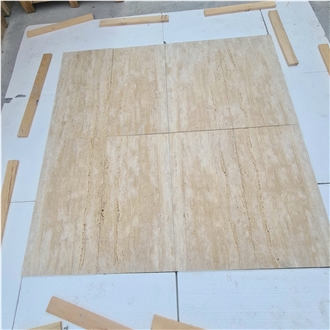 Light Travertine Veincut Tiles