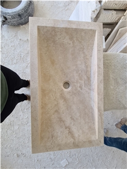 Natural Travertine Wash Basin