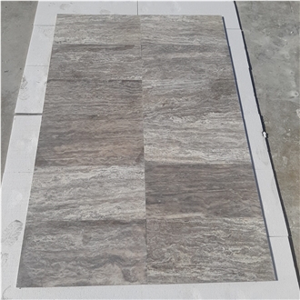 Silver Travertine Veincut Tiles