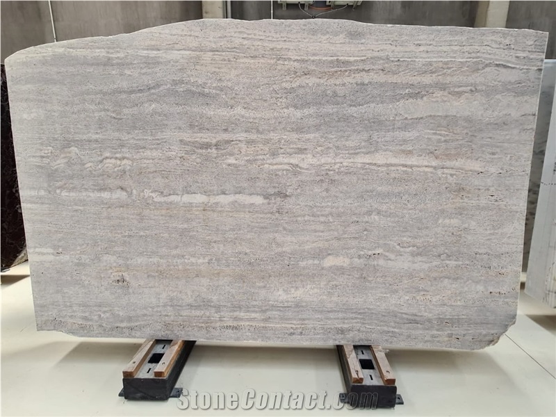 Silver Veincut Travertine Slabs