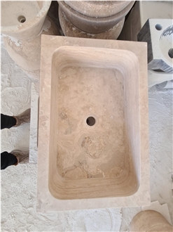 Travertine Wash Basin