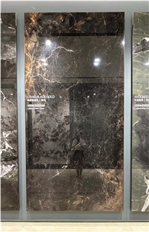 China Golden Galaxy  Black Polish 12Mm Porcelain Slabs