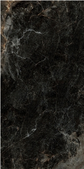 China Golden Galaxy  Black Polish 12Mm Sintered Stone Slabs
