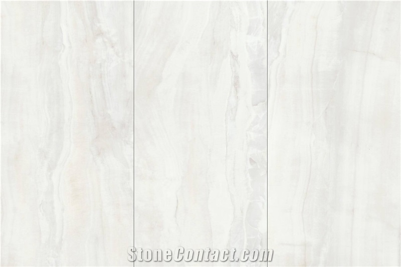 China Kari Ice Onyx White Polish 12Mm Sintered Stone Slabs