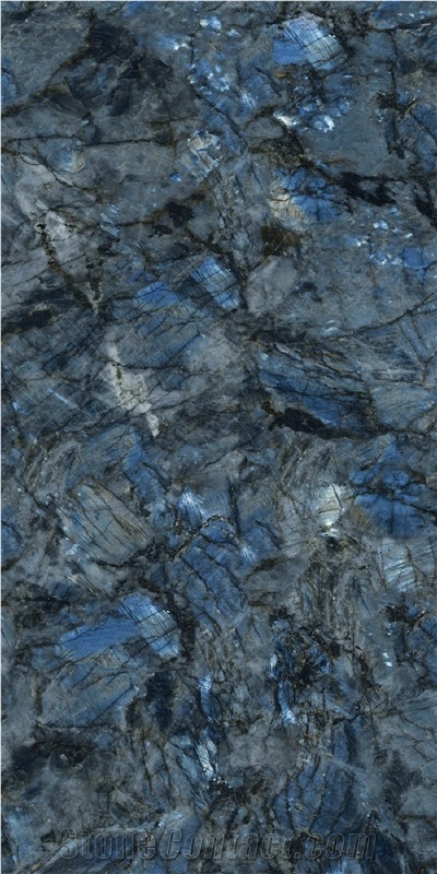 China Labradorite Blue Polish 12Mm Sintered Stone Slabs