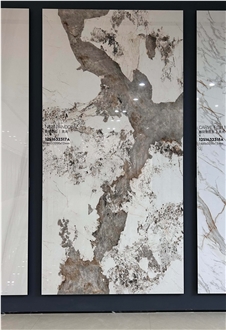 China Pandora White Polished 12Mm Porcelain Slabs