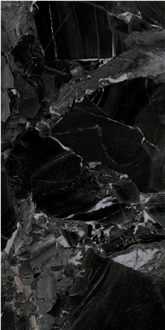 Chinese Black White Black Polished 12Mm Sintered Stone Tiles