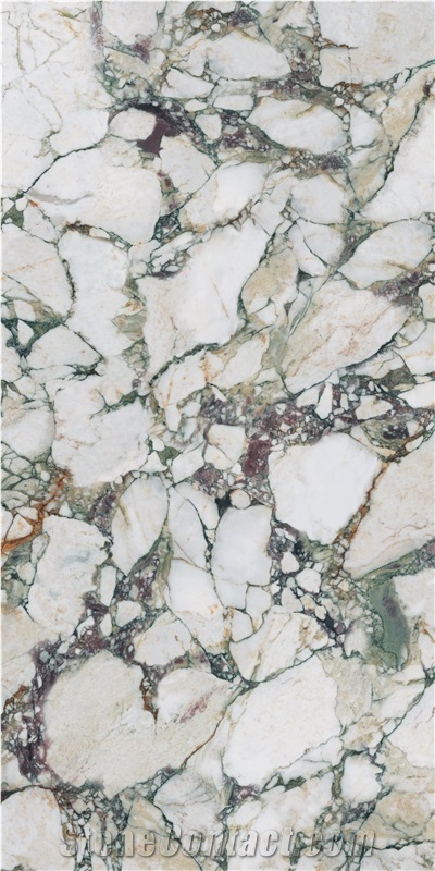 Chinese Bulgari Green  Polish 12Mm Sintered Stone Tiles