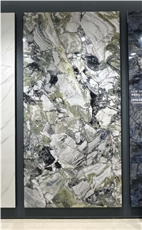 Chinese Cold Jadeite Green Polished 12Mm Porcelain Tiles