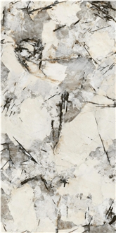 Chinese Copenhagen Beige Glossy 12Mm Sintered Stone Tiles