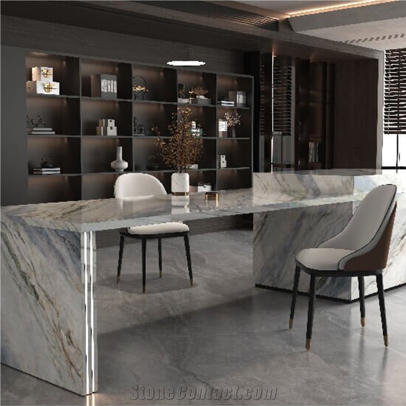 Verde Prato Green Polish Sintered Stone Bistro Table
