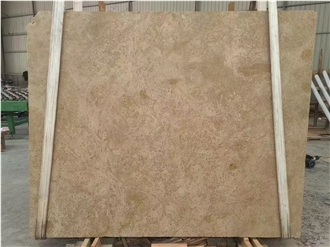 French Brown Sand Limestone Slab Customized Size Wall Tiles