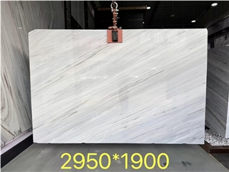 Italy Palissandro White Marble Slabs Bathroom Bookmatch Vein