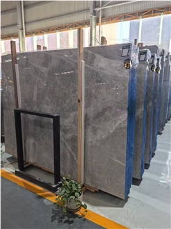 Turkey Hermes Gray Marble Slab For Cutting Floor Tiles