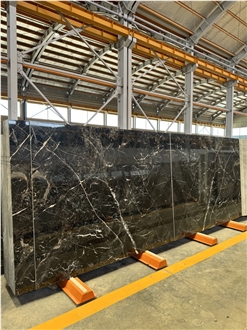 Golden Black Marble Slab Tiles