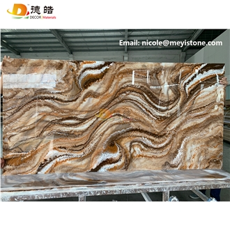 Backlit Onyx Translucent Stone For Wall Acrylic Solid Surface