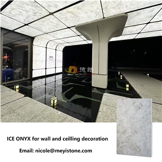 Faux Alabaster Translucent Stone Backlit Onyx Slabs