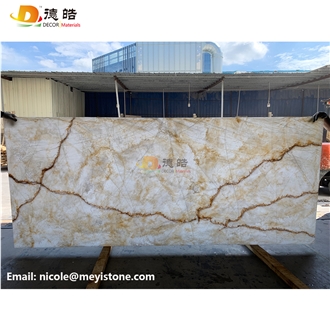 Translucent Stone Backlit Onyx Solid Surface Slabs